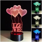 โคมไฟ ตั้งโต๊ะ 3 มิติ LED 3D