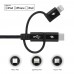 สายชาร์จ 3 in 1 MOMAX One Link Fast Charge / Sync USB Cable (MFI Certified)