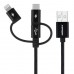 สายชาร์จ 3 in 1 MOMAX One Link Fast Charge / Sync USB Cable (MFI Certified)
