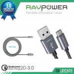 [ของแท้] สายชาร์จ Ravpower USB Type C to Standard Type A USB Cable ยาว 1.8 เมตร