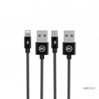 สายชาร์จ เกลียวสปริง WK KingKong Iron Wire Material Quick Charge Data Cable (หัว Micro USB)