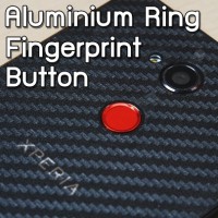 สติ๊กเกอร์ติดปุ่มสแกนลายนิ้วมือ Aluminium Ring Fingerprint Button for Xperia / iPhone