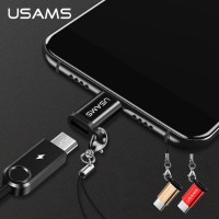หัวแปลง USAMS Micro USB to Type-C Adapter + แถมสายคล้อง