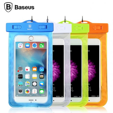ซองกันน้ำสำหรับมือถือ Baseus Waterproof Bag + สายคล้องและสายรัดแขน ซองกันน้ำสำหรับมือถือ Baseus Waterproof Bag + สายคล้องและสายรัดแขน