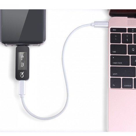 เครื่องวัดไฟ โวลต์แอมป์มิเตอร์ OLED USB-C Multi-Meter แบบแสดงความจุ (Coloful Edition)