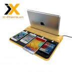 X-Premium Bamboo 4 Ports Universal Charging Station with Quick Charge 2.0