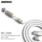 สายชาร์จ 2 in 1 REMAX At The Same Time MicroUSB / iPhone 