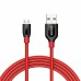 [ AK35 ] สายชาร์จ ANKER PowerLine+ Micro USB to USB-A Cable ยาว 1.8 เมตร  (USB A to Micro USB) + แถมซองใส่สาย : สีแดง