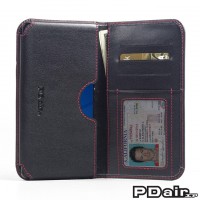 ซองหนังแท้ PDair Leather Card Wallet Case (ตะเข็บแดง)