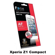 ฟิล์มกันรอยนิ้วมือแบบด้าน(AF-Matte) Focus สำหรับ Xperia Z1 Compact หน้า-หลัง 