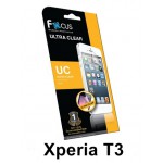 ฟิล์มกันรอยแบบใส(UC) Focus สำหรับ Xperia T3 ด้านหน้า