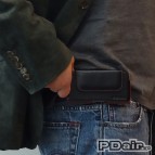 ซองหนังแท้ PDair Luxury Leather Holster Pouch แบบเหน็บเอว (ตะเข็บแดง)