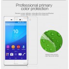 ฟิล์มกันรอยแบบด้าน หน้า-หลัง Nillkin Xperia M4 Aqua + ฟิล์มเลนส์