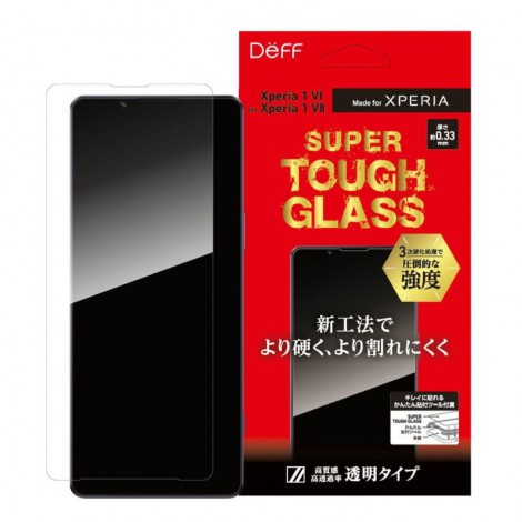 ฟิล์มกระจก Deff Super Tough Glass สำหรับ SONY Xperia 1 VII / 1 VI (สินค้าจากญี่ปุ่น) 