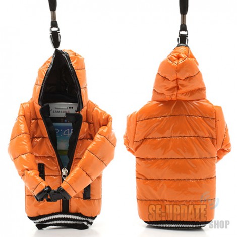 ซองใส่มือถือ Down Coat Style + สายคล้องคอ