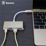 Baseus Type-C to 3-HUB adapter (USB 2.0 และ 3.0)