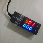 เครื่องวัดไฟ โวลต์แอมป์มิเตอร์ Double Charger Doctor