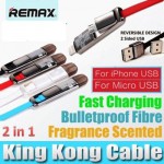 สายชาร์จ 2 in 1 REMAX Transfomer KingKong USB Cable มีกลิ่นหอม