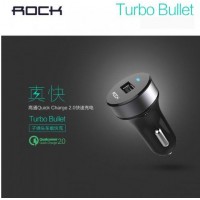 ที่ชาร์จในรถ ROCK Turbo Bullet Qualcomm Quick Charge 2.0 Car Charger (QC 2.0)