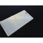 ฟิล์มกันรอย 【SE-Update 】 แบบใสด้านหลัง ลาย Carbon เคฟล่า 3D สำหรับ Xperia Z Series