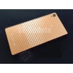 ฟิล์มกันรอย 【SE-Update 】 แบบใสด้านหลัง ลาย Carbon เคฟล่า 3D สำหรับ Xperia Z Series