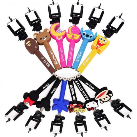 Cute Cartoon Monopod for Smartphone and Camera