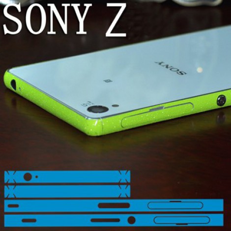 ฟิล์มกันรอย ขอบด้านข้าง Colorful ประกายกากเพชร สำหรับ Xperia Z