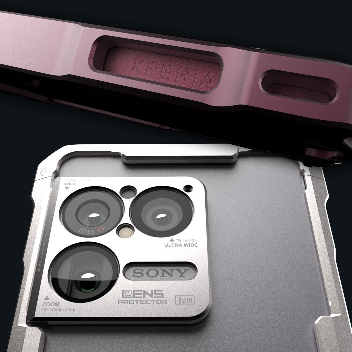 ช่อง XPERIA และ Lens Protector สำหรับ Xperia 1 VIII