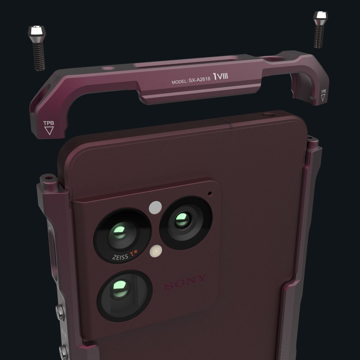โครงสร้าง Top Frame ของ ALUMANIA EDGE LINE Xperia 1 VIII
