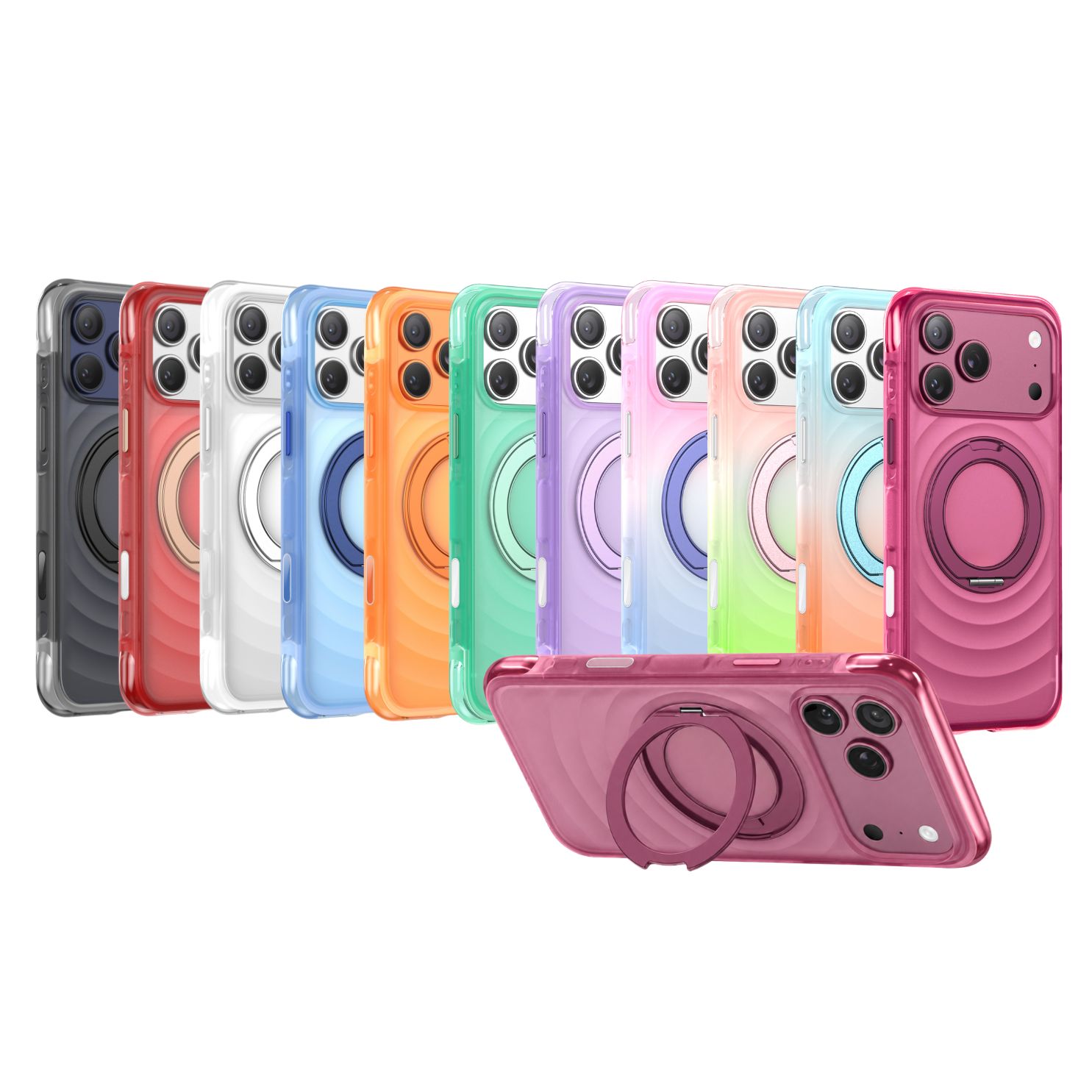 เคส FenixShield Vortex Air สำหรับ iPhone 17 Pro Max พร้อมขาตั้งแม่เหล็กหมุน 360 องศา