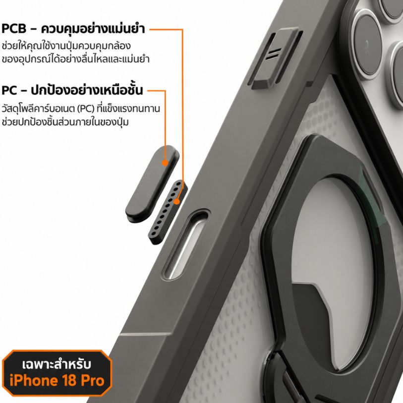 ปุ่มกดเคส UAG Plasma XTE 360