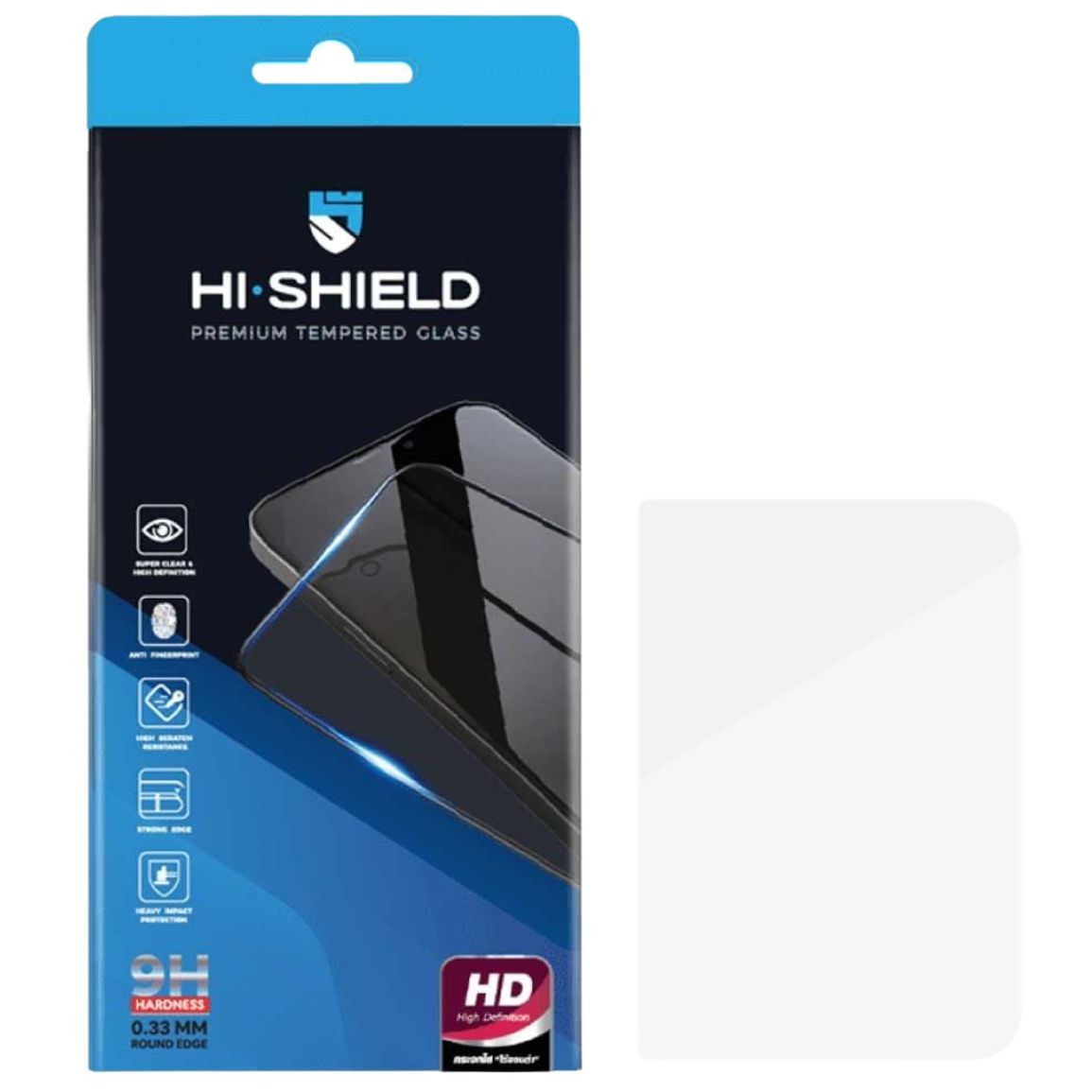 HiShield 2.5D HD Clear ฟิล์มกระจกใสสำหรับหน้าจอด้านนอก iPhone Duo