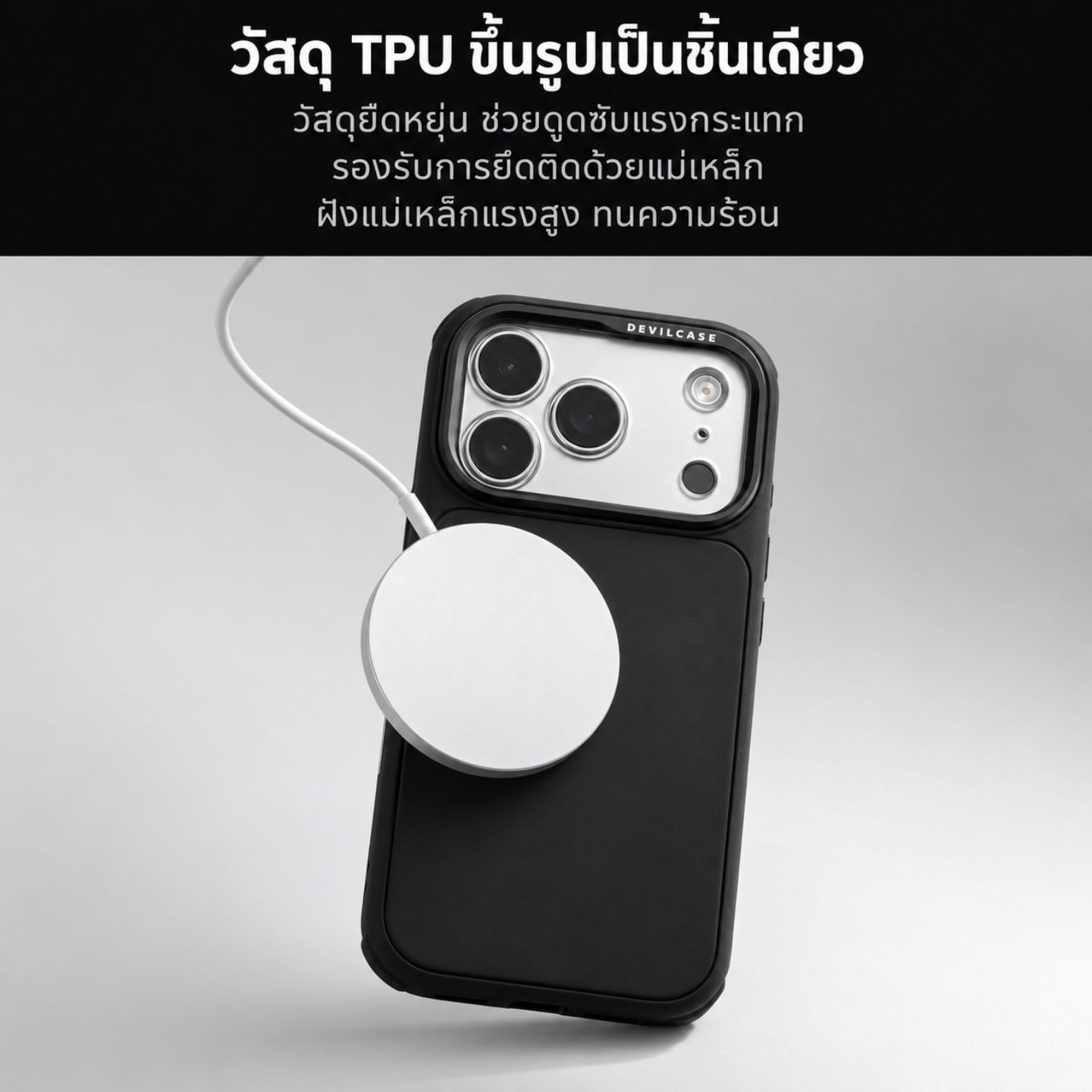 ตัวเคส TPU ขึ้นรูปชิ้นเดียว พร้อมแม่เหล็กสำหรับอุปกรณ์ Magnetic