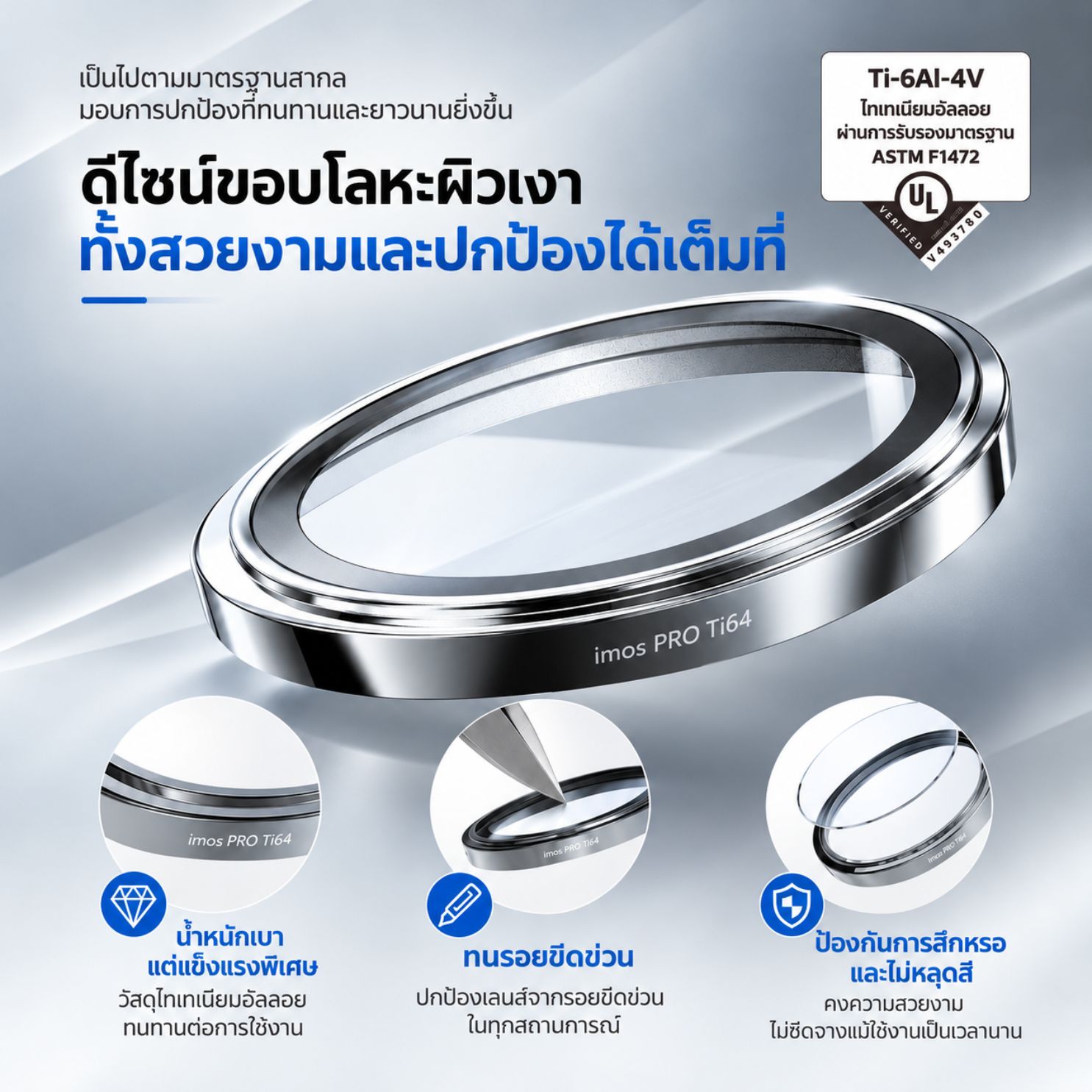 imos Sapphire Lens Protector iPhone Duo ภาพสินค้า 06