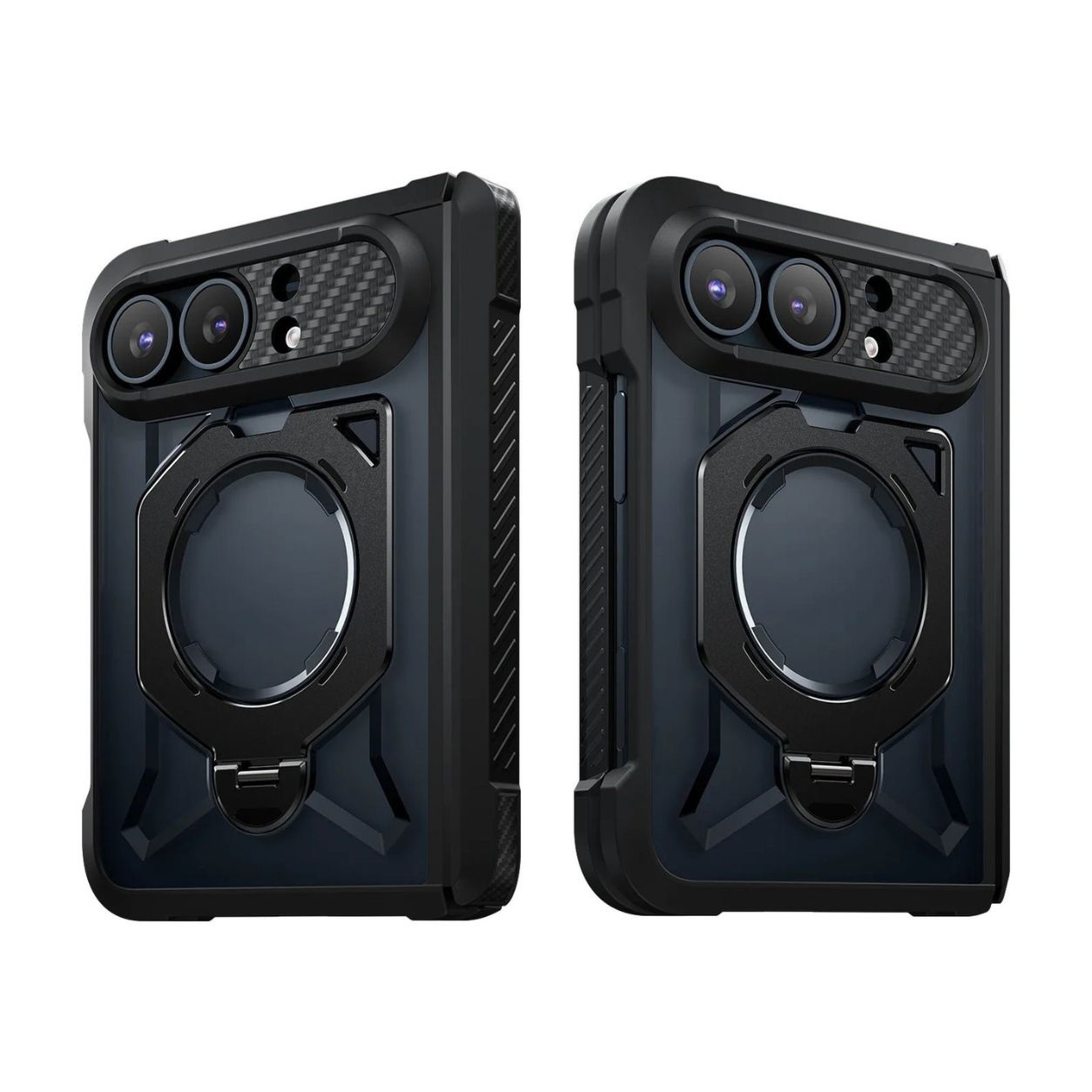 ดีไซน์ด้านหลังเคส SUPCASE Unicorn Beetle Grip และส่วนปกป้องบานพับ