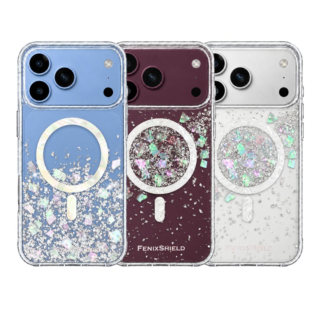 FenixShield Eleganz Silver Stardust เคส iPhone ลายเปลือกหอยมุก