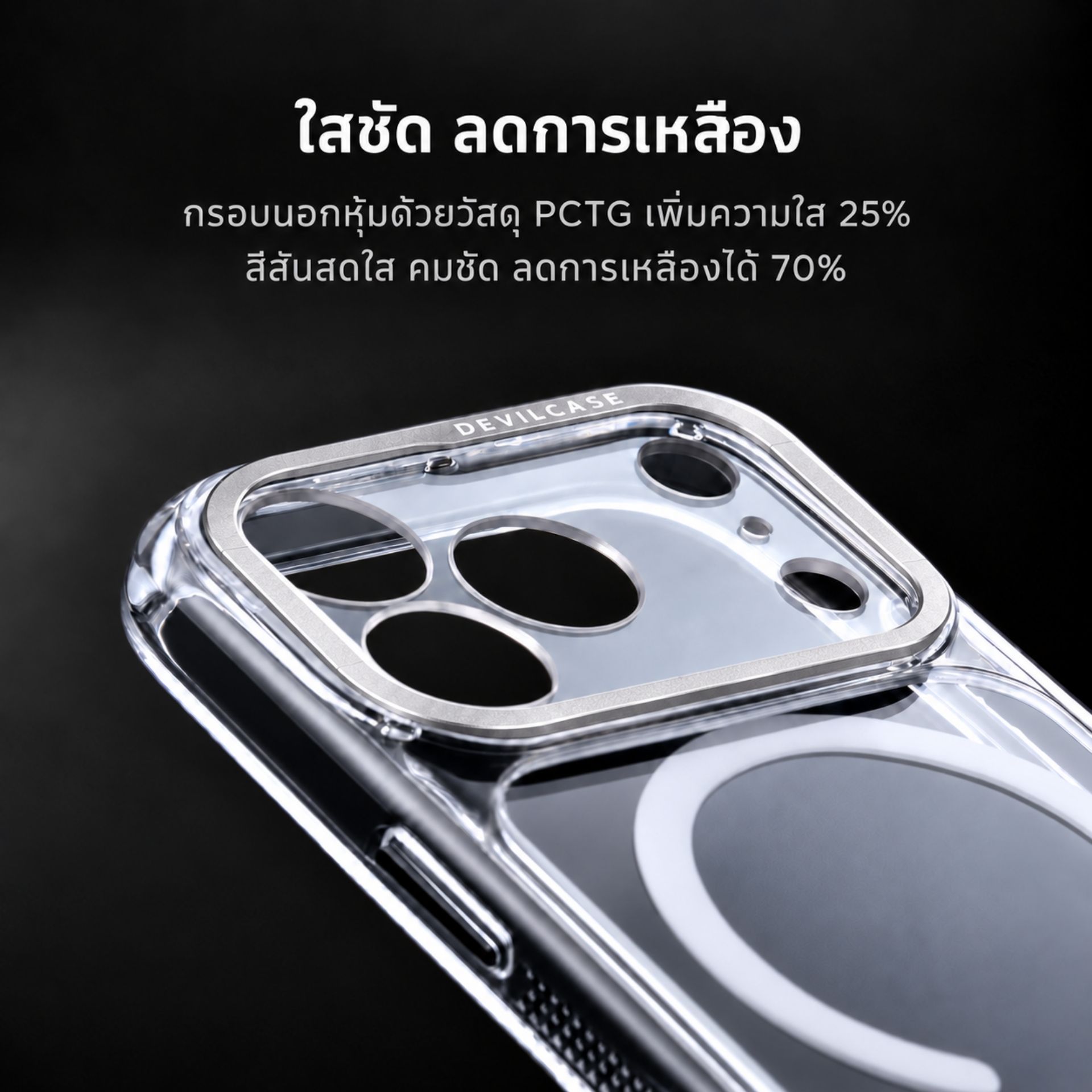 รายละเอียดสีและกรอบเลนส์ DEVILCASE Guardian Standard 2 Series